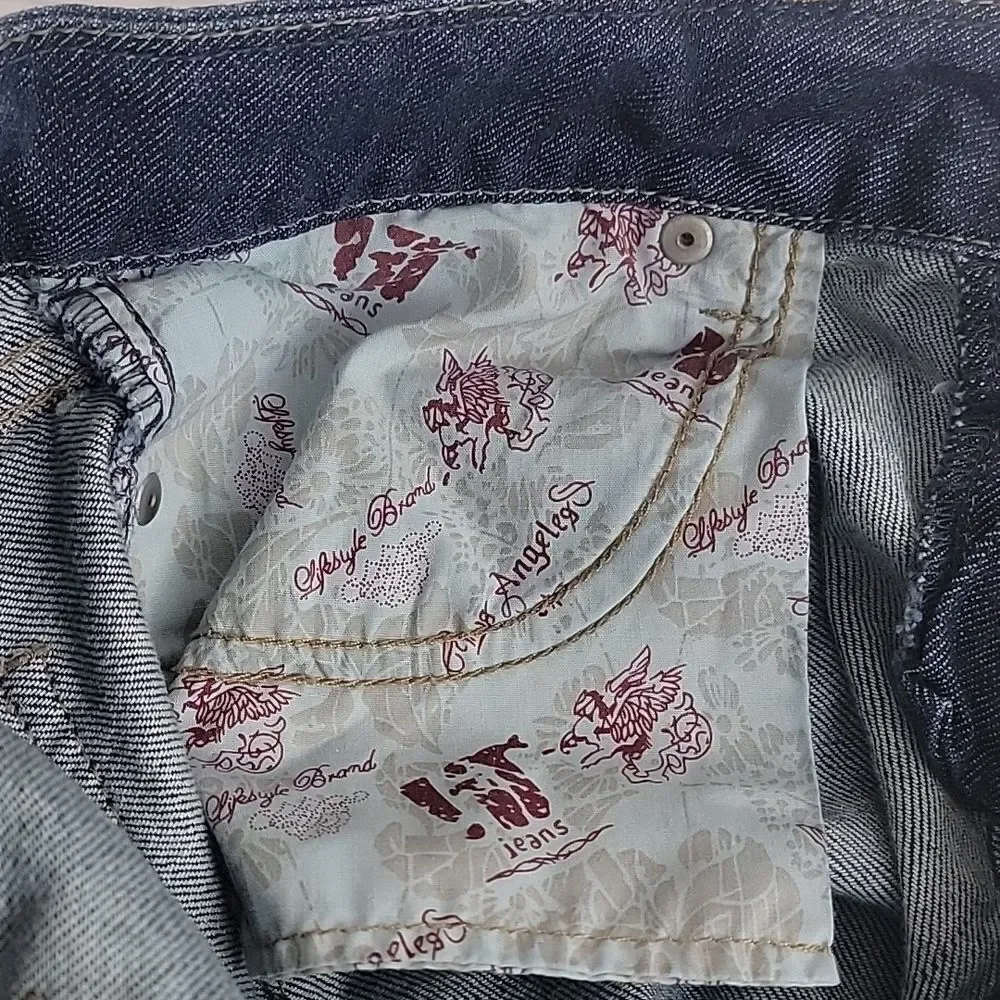 !It jeans Los Angeles darkwash blue denim bermuda shorts Women's Size 27